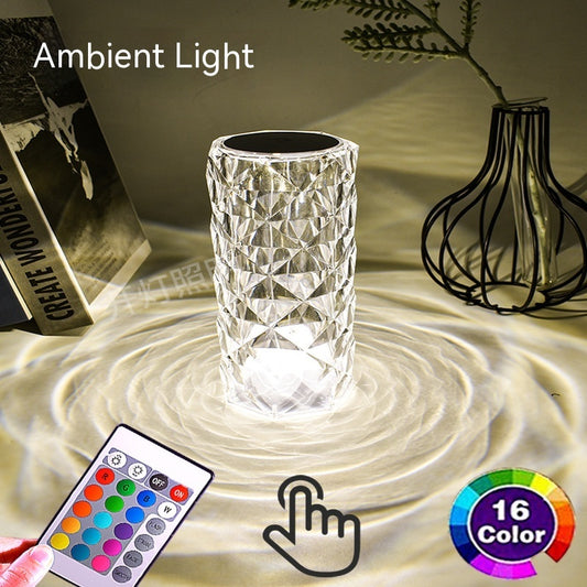 Lampe de table LED créative Crystal Rose Atmosphere